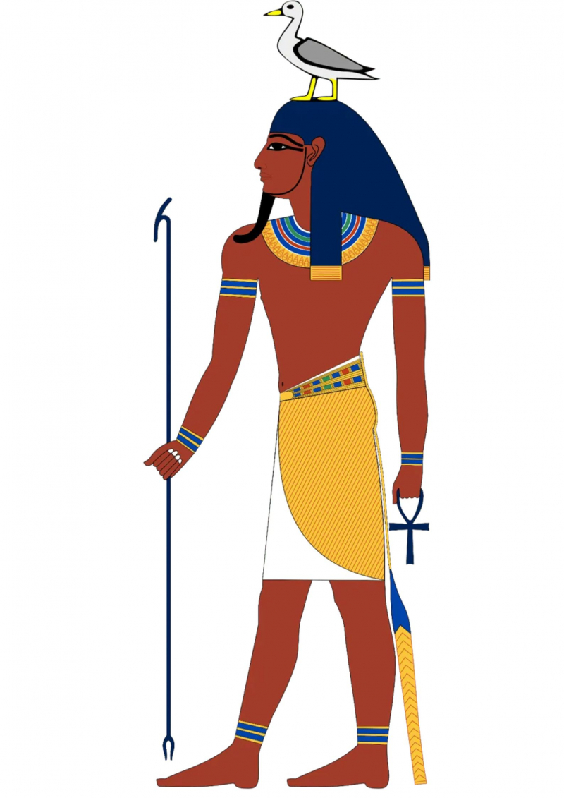 Geb, the Egyptian god of the Earth and a member of the Ennead - Wikimedia Common