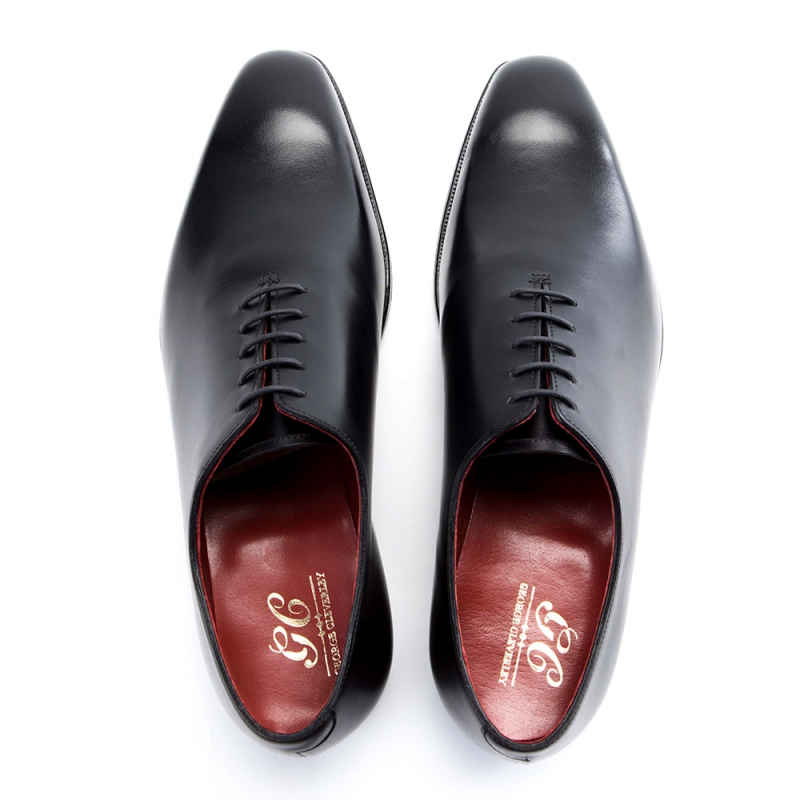 Photo: George Cleverley Black James Calf Leather Oxfords