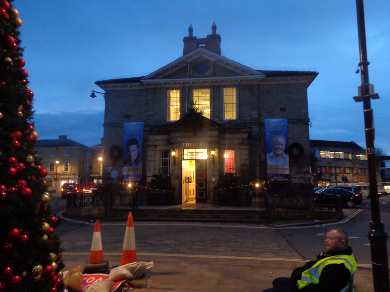 Photo on Wiki: https://commons.wikimedia.org/wiki/File:Wetherby_Town_Hall_during_the_filming_of_Get_Santa_%2818th_February_2014%29_002.JPG