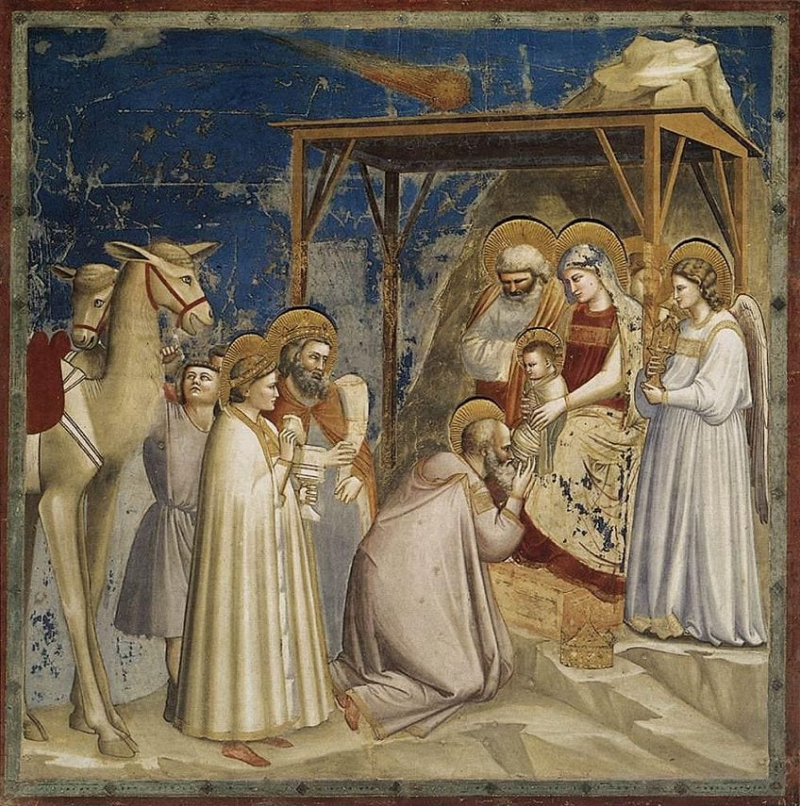 Adoration of the Magi (1304-1306) by Giotto di Bondone; Giotto di Bondone, Public domain, via Wikimedia Commons