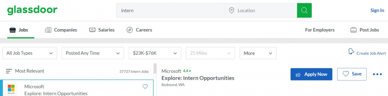 Glassdoor - Find internship opportunities & everything about a company before you apply