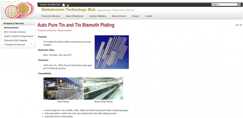 Screenshot of http://www.globetronics.com.my/index.php?option=com_content&view=article&id=157:auto-tin-plating-dx&catid=66:semiconductor&Itemid=438
