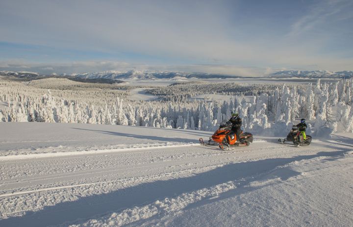 Go Snowmobiling in West Yellowstone, Montana, US