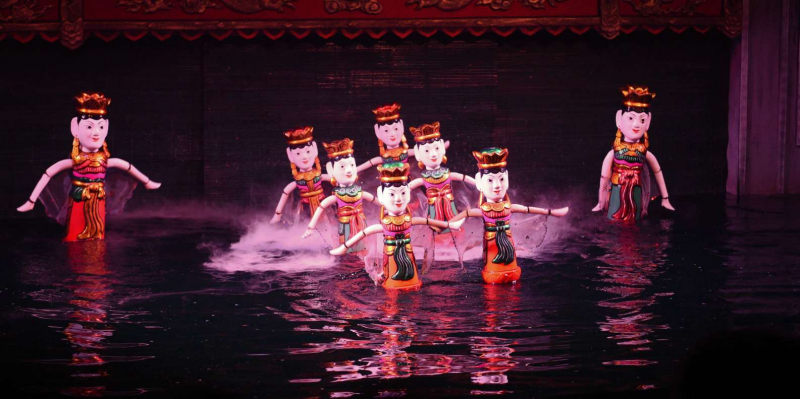 Watch a Show at the Thang Long Water Puppet Theatre