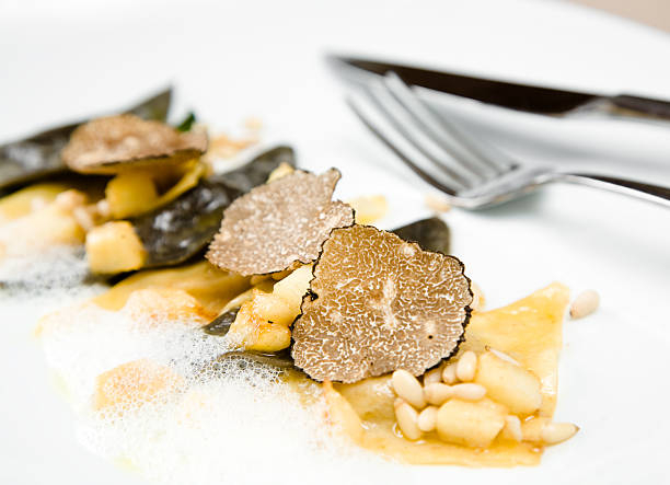 Grate truffles over pasta