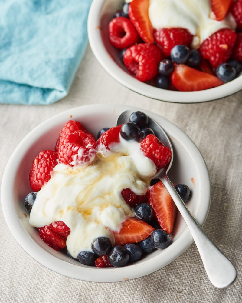 Greek yogurt with berries