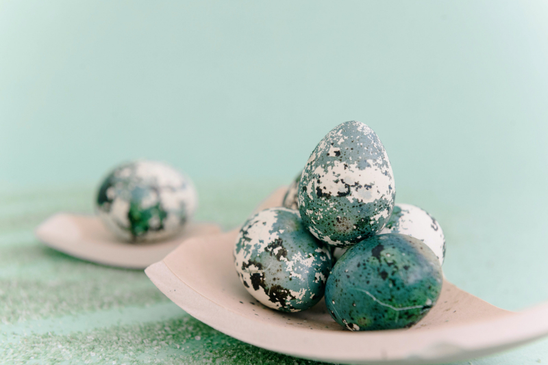Green Easter Eggs - Photo by Ksenia Chernaya via pexels