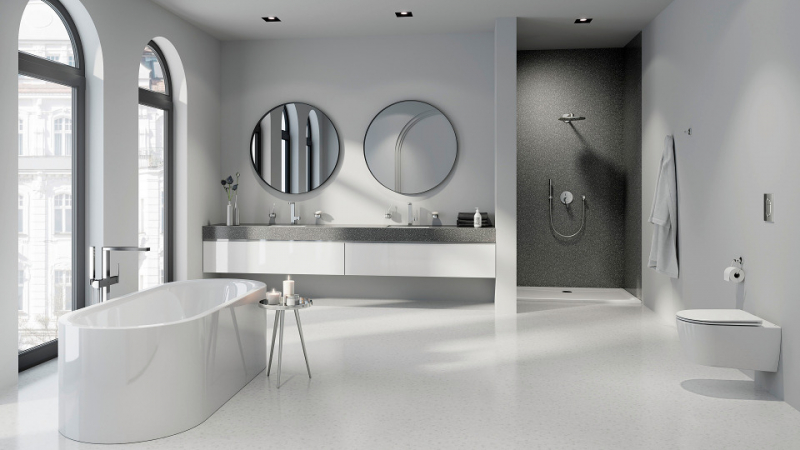 European high-class sanitary ware for elegant and luxurious bathrooms. Photo: https://flova.vn/