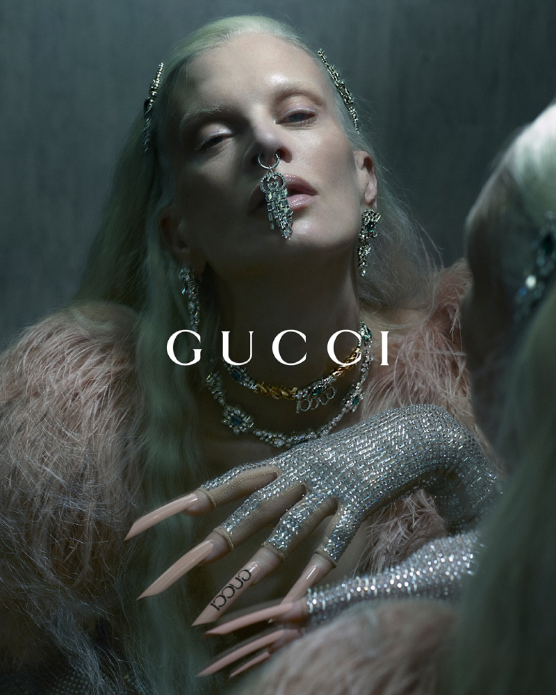 The Gucci Aria campaign features model Kristen McMenamy. Photo: Gucci