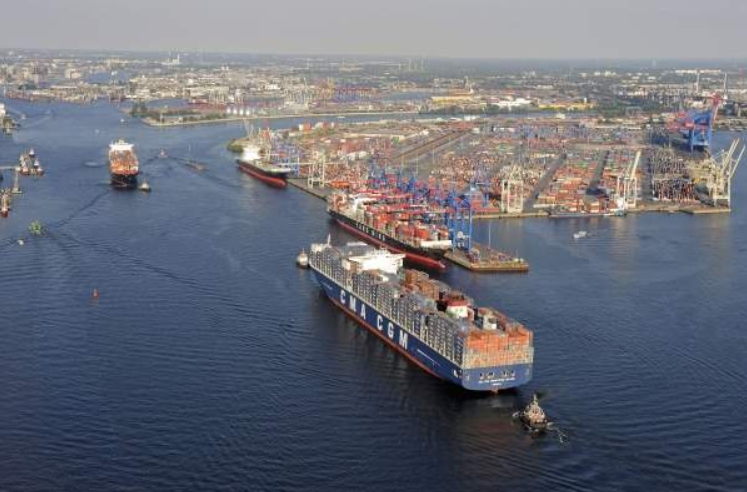 The Port of Hamburg (Germany)