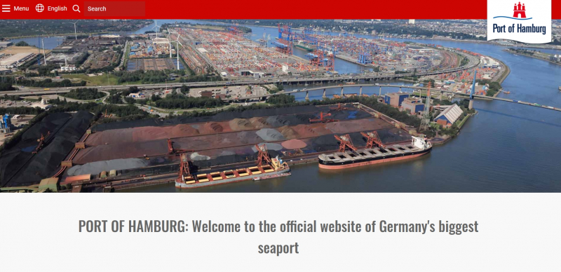 The Port of Hamburg (Germany) Website