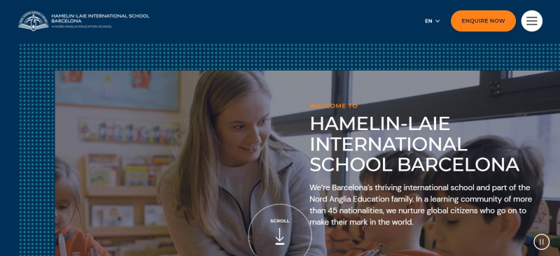 Screenshot of https://hamelinschool.com/