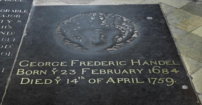Photo:  Classic FM - The inscription on his black marble gravestone
