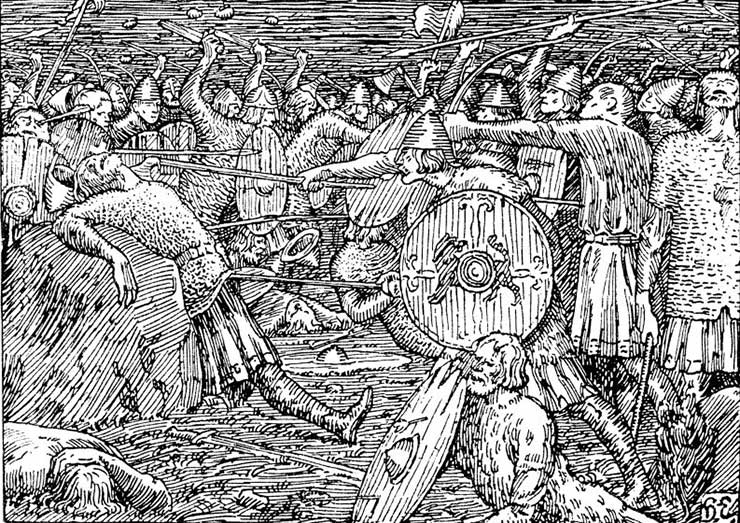 The Battle of Stiklestad -Photo: vikinghistorytales.blogspot.com