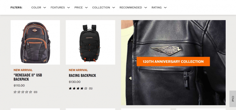 Screenshot of https://www.harley-davidson.com/us/en/shop/c/motorcycle-backpacks