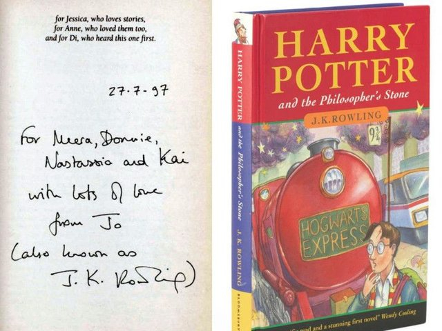 Harry Potter and the Philosopher's Stone by British author J. K. Rowling.