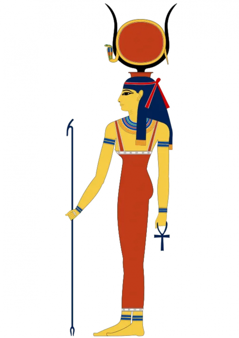 Hathor’s most common iconography - Wikimedia Common