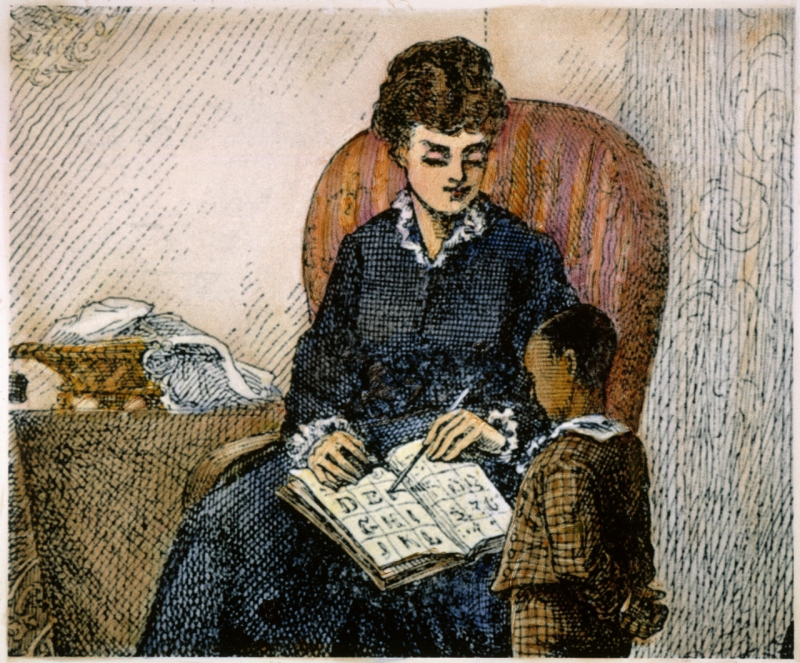 Young Frederick Douglass was taught to read by Mrs. Sophia Auld Of Baltimore - Photo: posterazzi.com