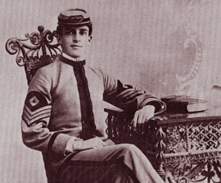 Douglas MacArthur in 1897 at age 17. He wears the uniform of the West Texas Military Academy - pinterest.com