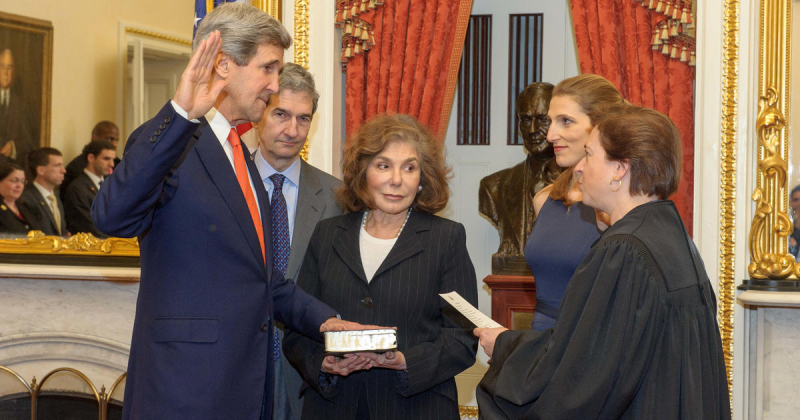 Kerry was sworn in as Secretary of State on February 1, 2013 -Photo: cbsnews.com