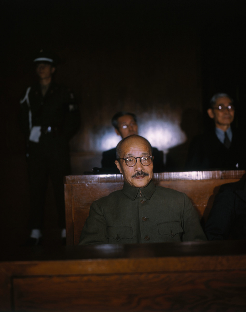 Photo: Hideki Tojo in court - history