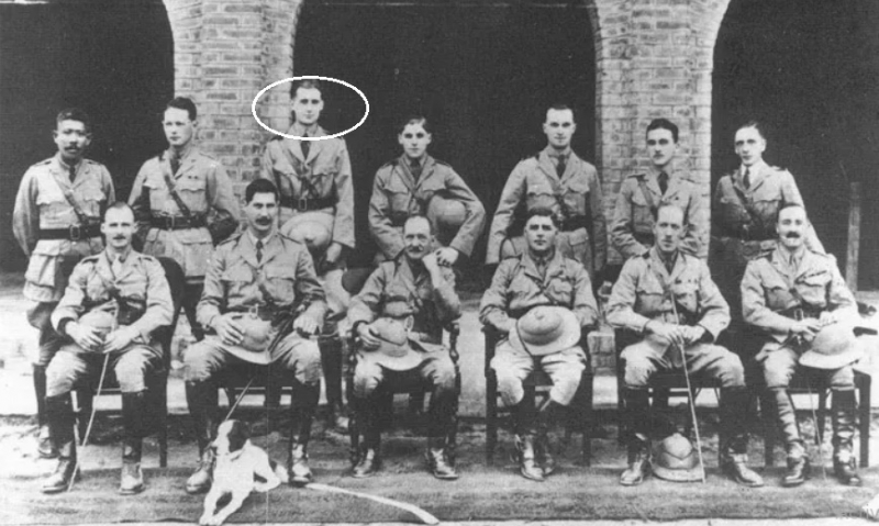 George Orwell at the police training school in Burma, 1922 -Photo: theguardian.com