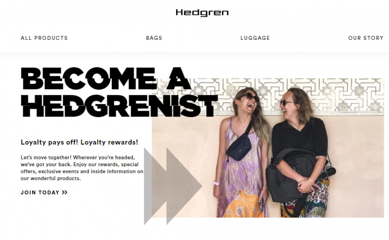 Screenshot of https://hedgren.com/