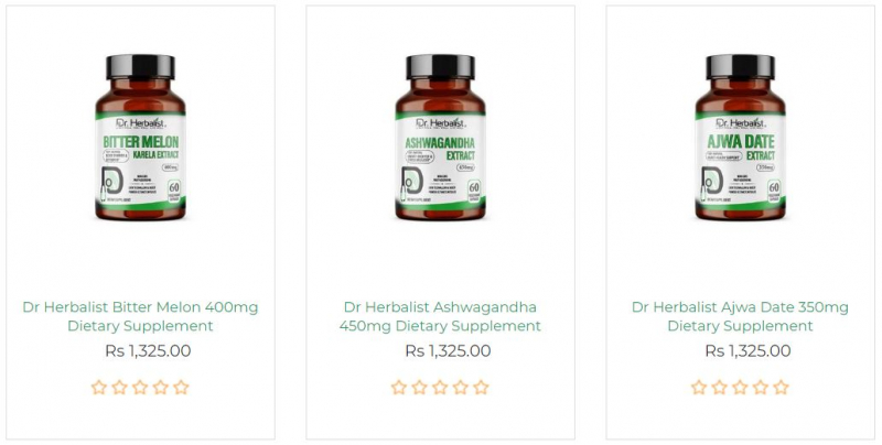 Screenshot of https://pk.hemaniherbals.com/dietary-supplement