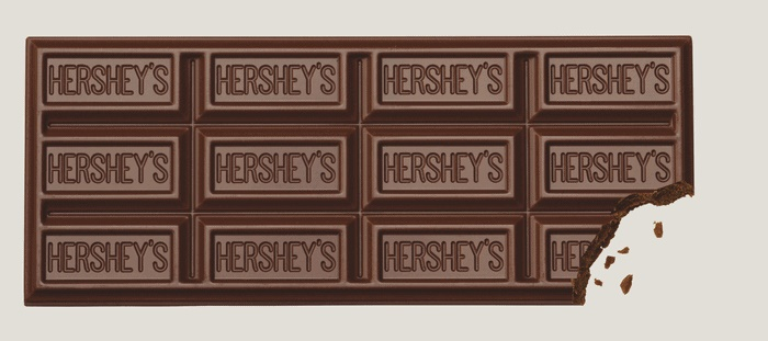 Hershey's chocolate brand has been famous in the world for a long time