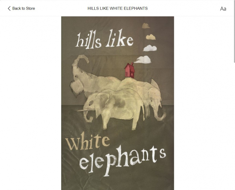 Screenshot of https://www.amazon.com/Hills-White-Elephants-Ernest-Hemingway-ebook/dp/B09GMPYMY4/ref=pd_vtp_h_pd_vtp_h_sccl_3/146-6462826-0038961?