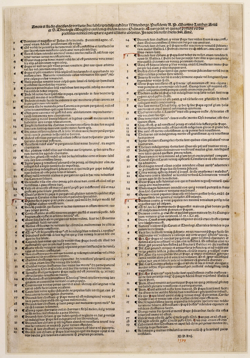 Ninety-five Theses - Photo: en.wikipedia.org