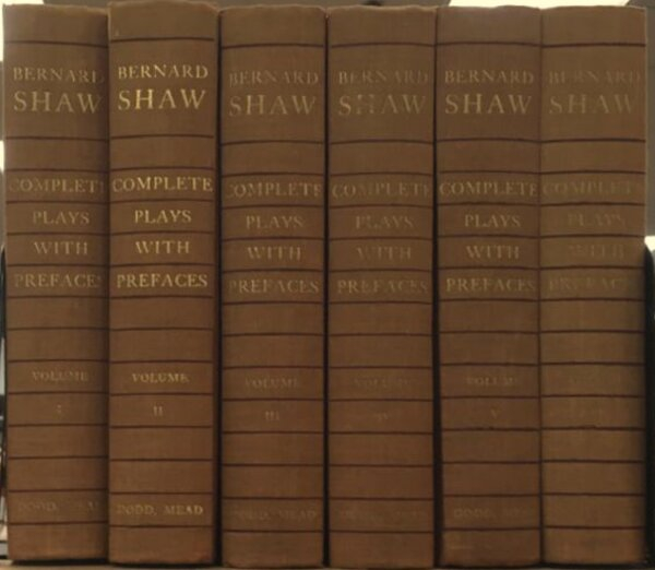 Shaw's complete plays - Photo: https://en.wikipedia.org/