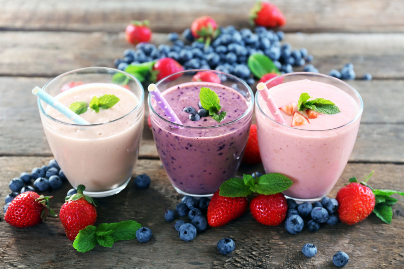 Homemade protein smoothies