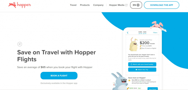 Hopper website (www.hopper.com)