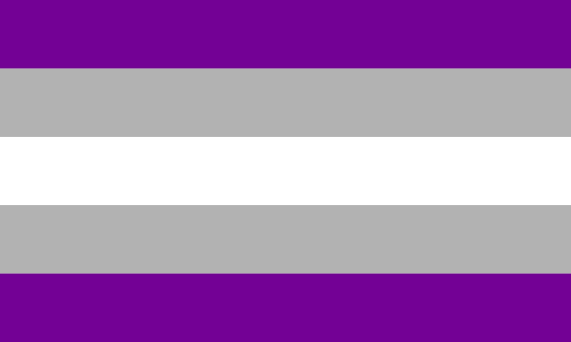 Photo on Wiki: https://commons.wikimedia.org/wiki/File:Grey_asexuality_flag.svg