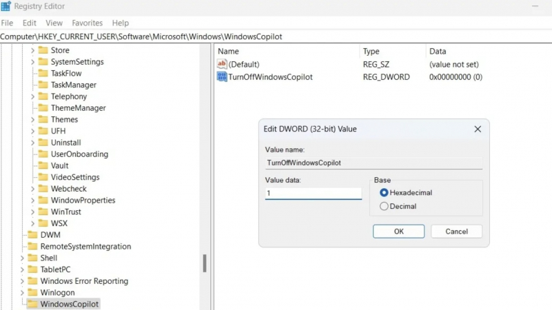 How to Completely Disable Copilot by Modifying Registry Files