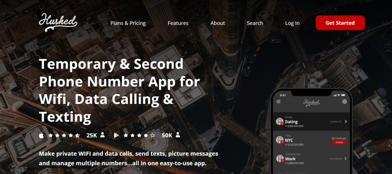 Hushed — Best for Anonymous Calling & Texting