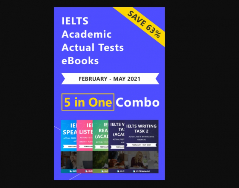 IELTS (Academic) 5 in 1 Actual Tests eBook Combo