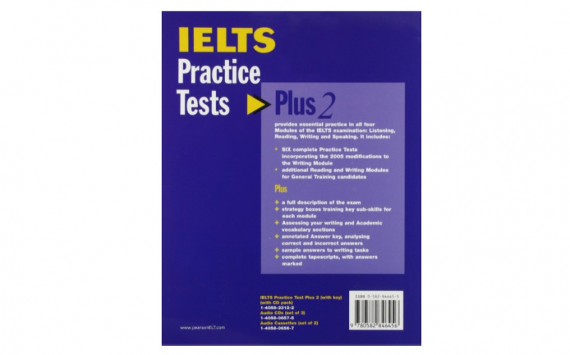 IELTS Practice Tests Plus 2 with Key and CD Pack