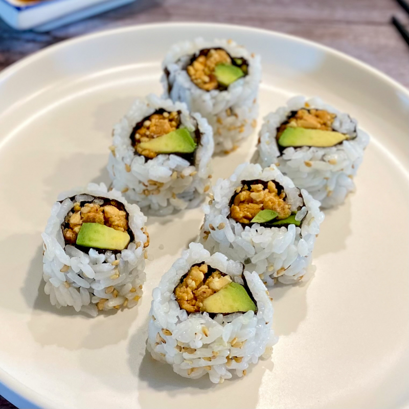 In sushi rolls