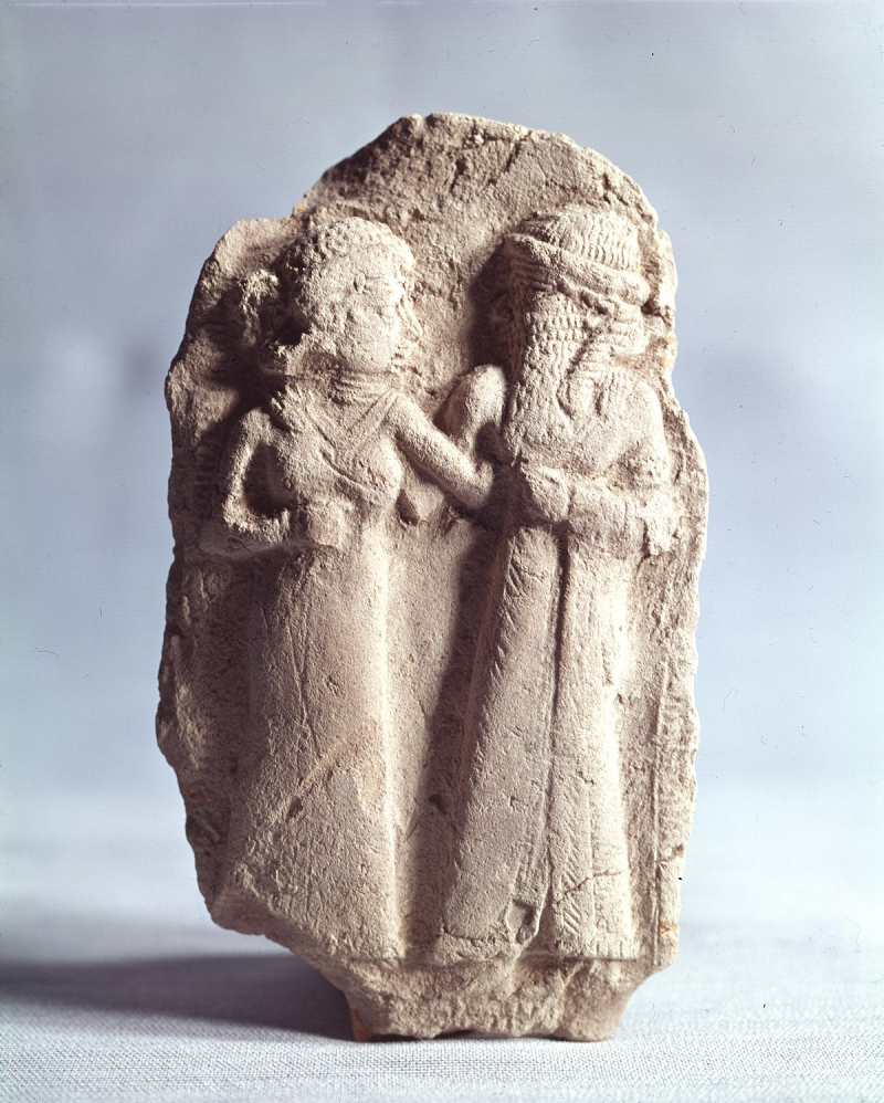 Ancient Sumerian depiction of the marriage of Inanna and Dumuzid  -en.wikipedia.org