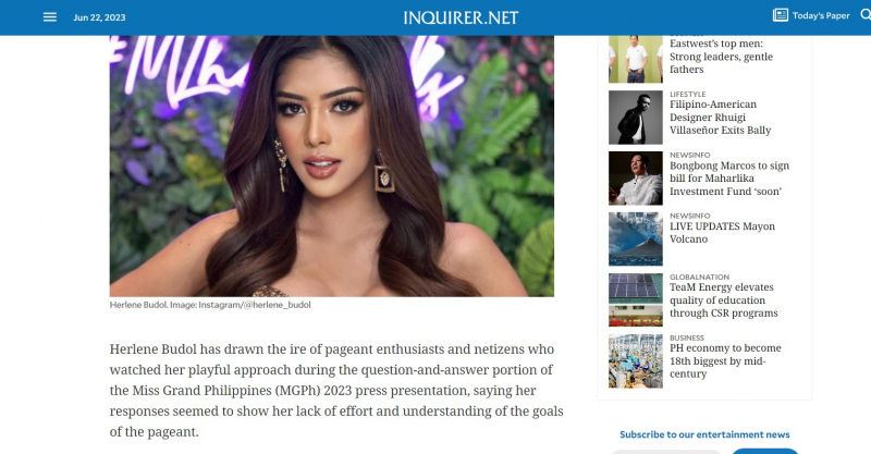 Screenshot of https://entertainment.inquirer.net/505649/