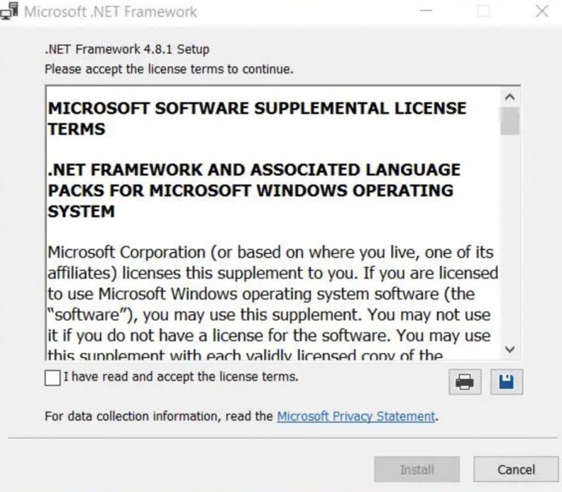 Install .NET Framework 4.8.1