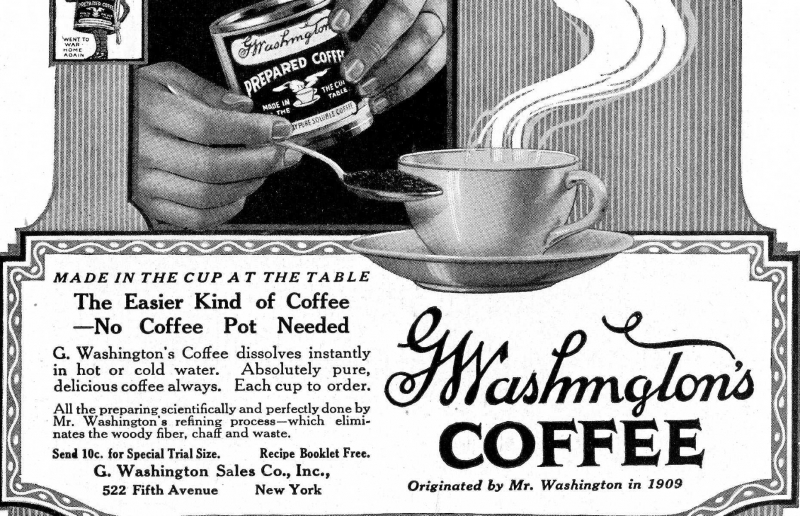 An instant coffee ad in 1909 - www.lovefood.com