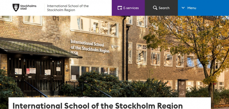 Screenshot of  https://internationalschoolofthestockholmregion.stockholm/