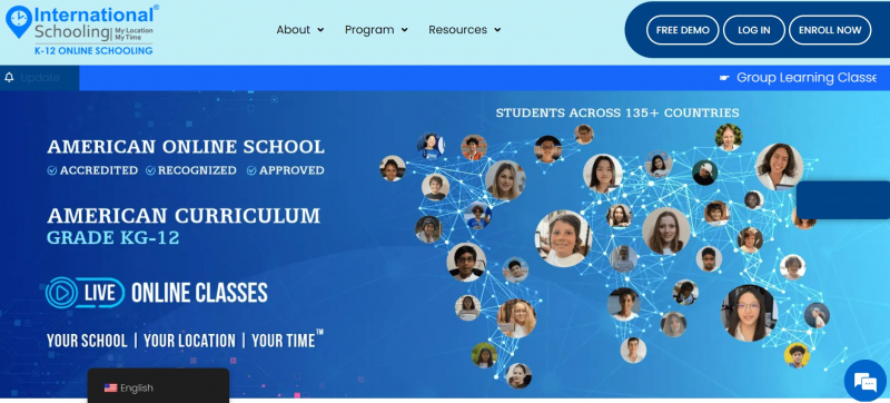 Screenshot of https://internationalschooling.org/