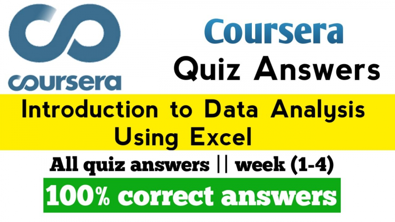 Introduction to Data Analysis Using Excel by Rice University (Coursera)