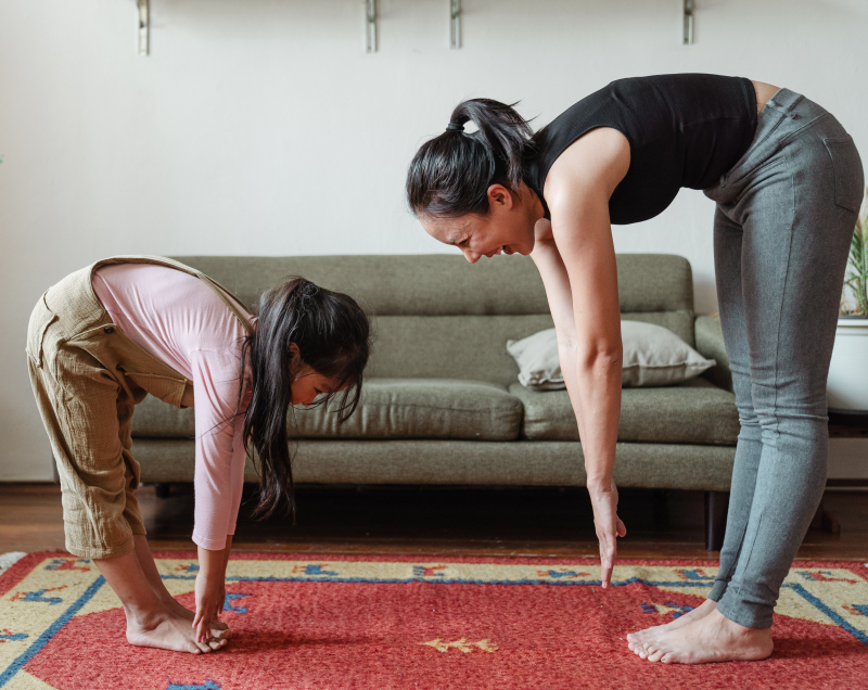 Photo by Ketut Subiyanto: https://www.pexels.com/photo/woman-exercising-with-her-daughter-4473622/