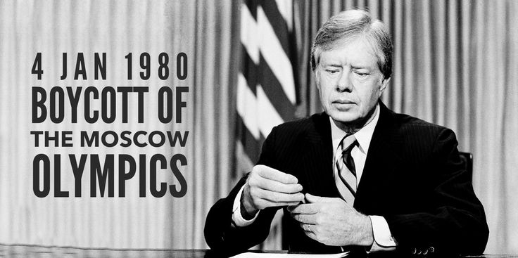Photo: Jimmy Carter Boycotted the Moscow Olympics - pinterest