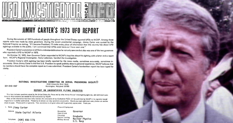 Photo: Jimmy Carter's UFO Sighting - allthatsinteresting